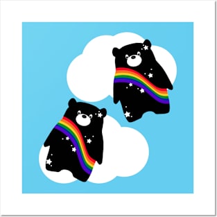 Rainbow bears Posters and Art